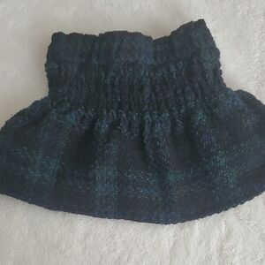 Elegant Black and Green Women's Skirt